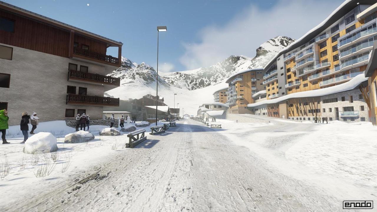 Charmant Studio Aux Pieds Des Pistes Vue Sur La Montagne Tignes Exterior foto